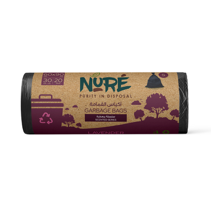 Nure Lavender - Scented Odor Control Trash Bags Roll